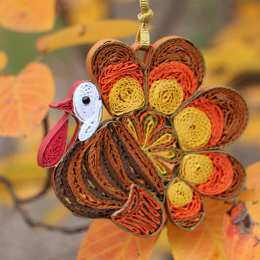 turkey_paper quilling_ornament
